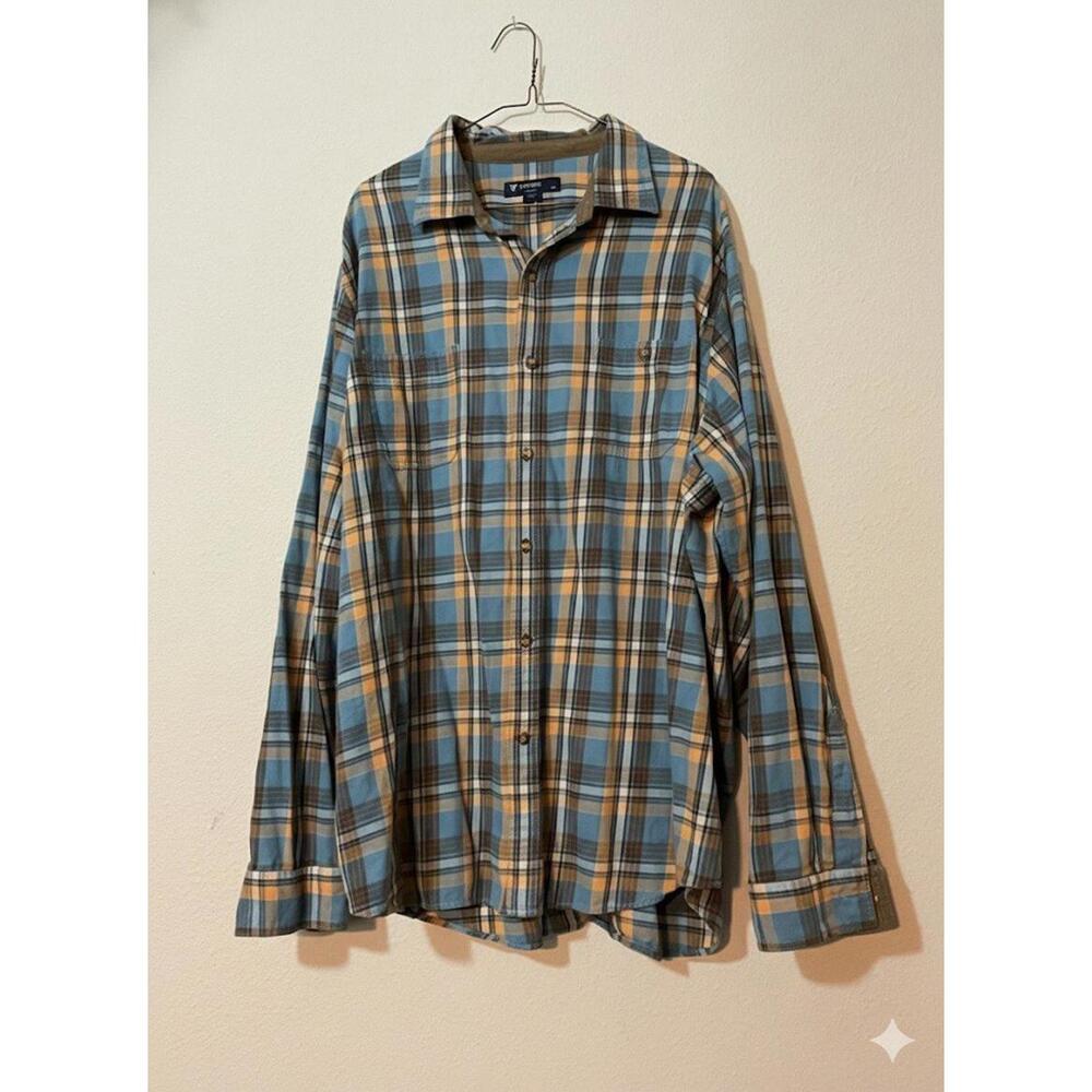 Cremieux Classics Men's Long Sleeve Shirt XXL Plaid Pattern Button Down